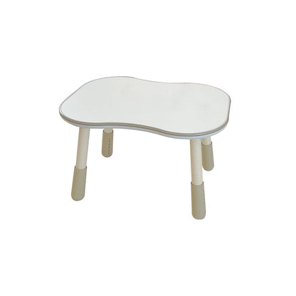 Peanut Height Adjustable Dual - kid White Study Table - UrbanNest Co