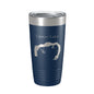 Carter Lake Map Tumbler Travel Mug Insulated Laser Engraved Coffee Cup Iowa Omaha Nebraska 20 oz - UrbanNest Co