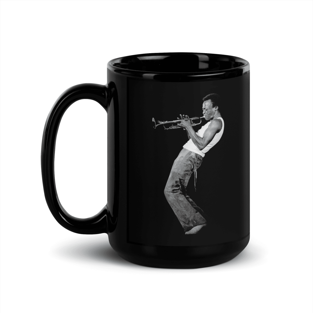 Miles Davis Playing his Trumpet Artwork Mug - UrbanNest Co