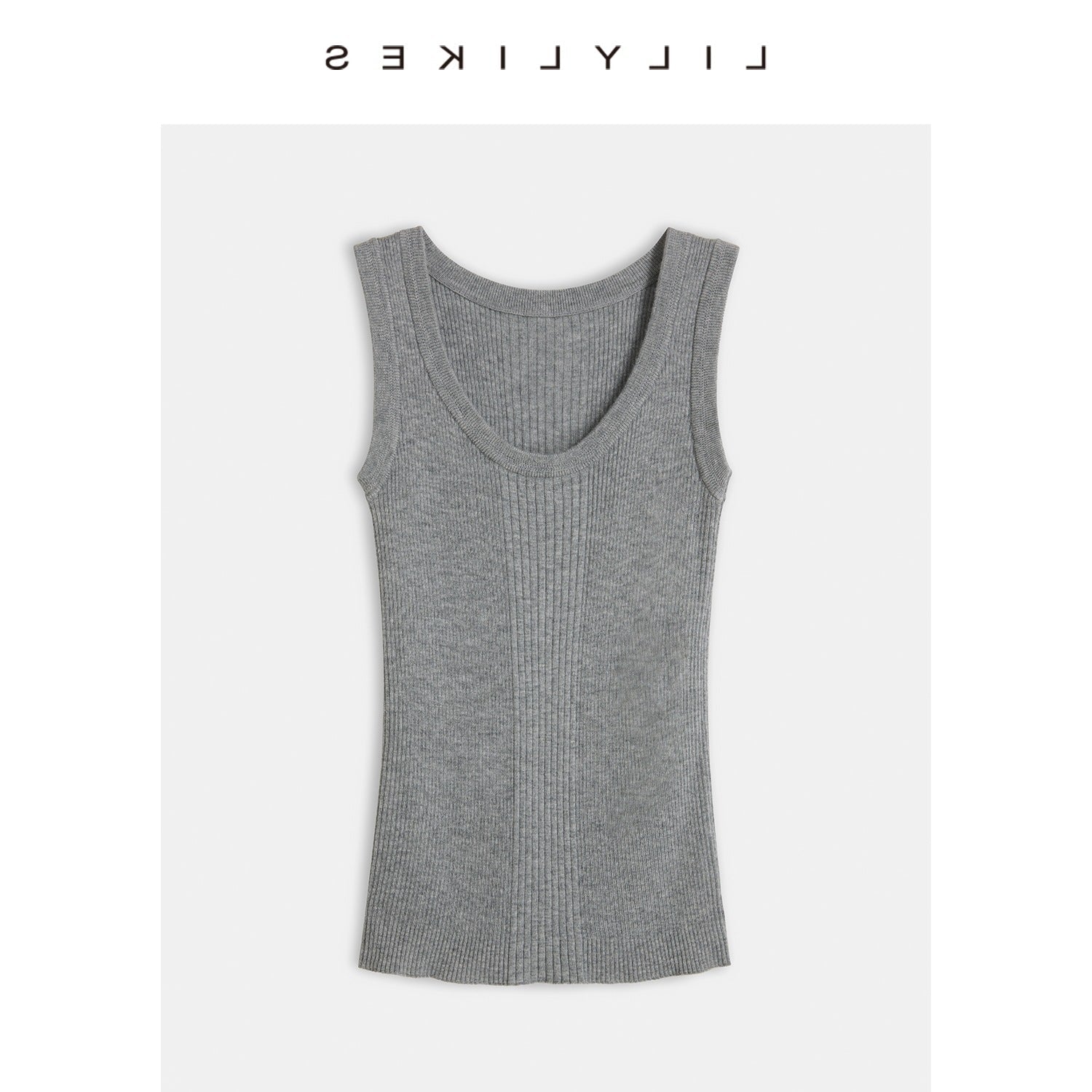 Ribbed Knit Vest - Multi - color Basic Layering Vest for Casual Wear, Travel, and Photography, Silk and Wool Blend - UrbanNest Co