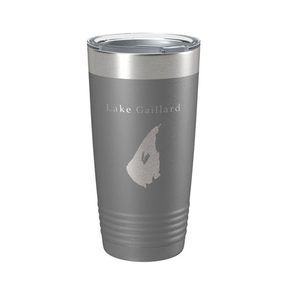 Lake Gaillard Map Tumbler Travel Mug Insulated Laser Engraved Coffee Cup Connecticut 20 oz - UrbanNest Co
