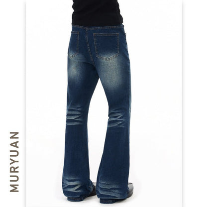 Street Style Slim Fit Stretch Flared Jeans - UrbanNest Co