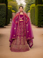 Semi - Stitched Lehenga with Soft Net Fabric & Zari Thread Work by Shreekama - UrbanNest Co