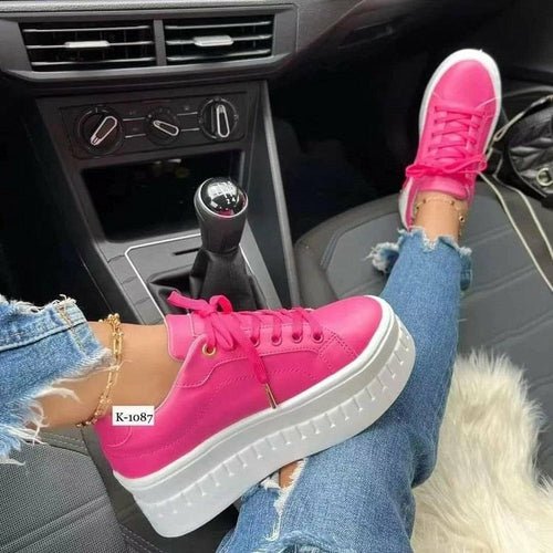 Casual Platform Women's Shoes Flat Womens Sneakers - UrbanNest Co
