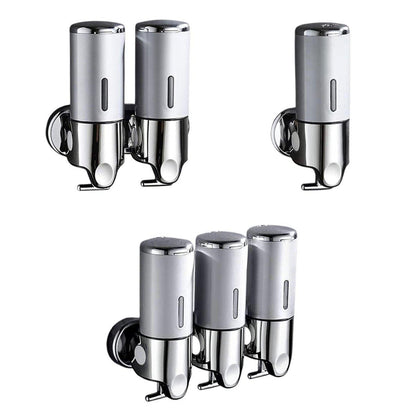 Stainless Steel Lever Soap Dispenser Manual Push Shower Gel Hotel Bathroom Use - UrbanNest Co