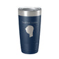 Indian Lake Map Tumbler Travel Mug Insulated Laser Engraved Coffee Cup Silver Creek Township Michigan 20 oz - UrbanNest Co