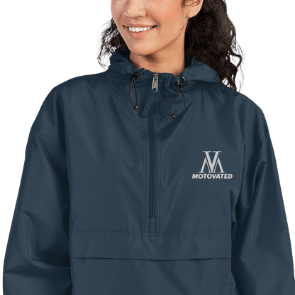 Embroidered Motovated Packable Jacket - UrbanNest Co