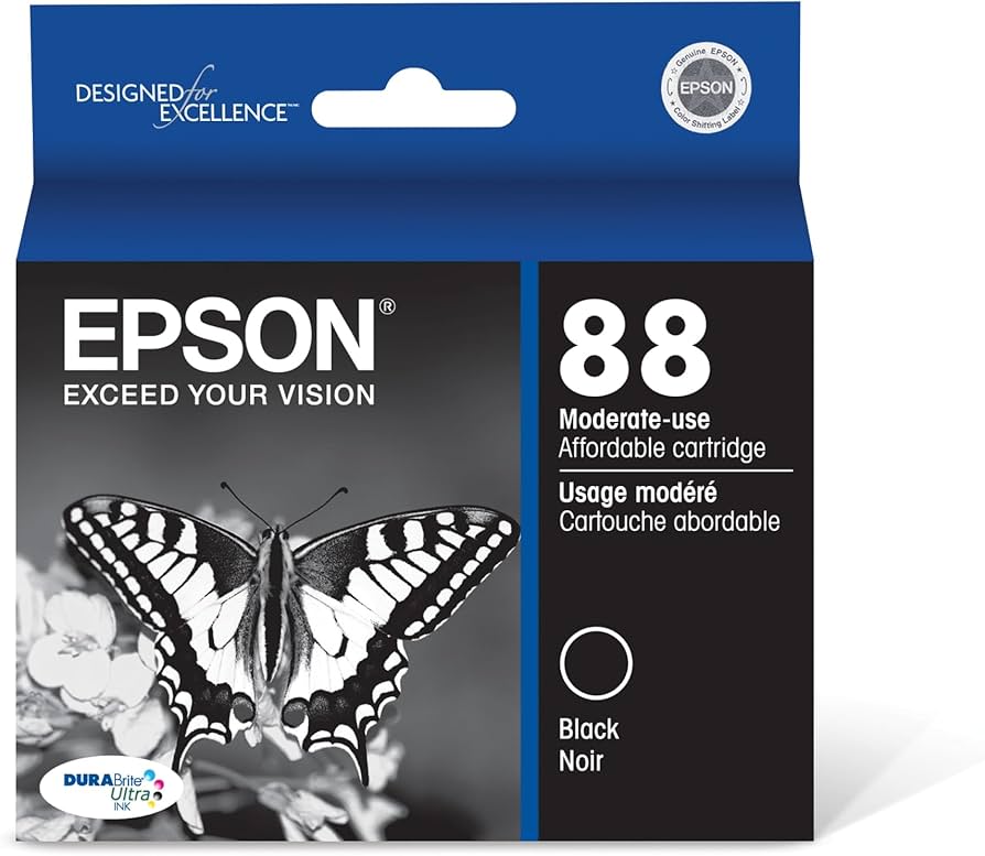 Original Epson 88 (T0881) Black Ink Cartridge - UrbanNest Co