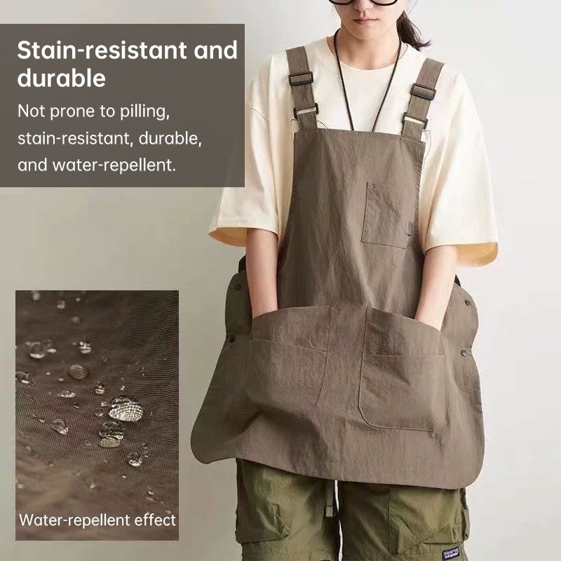 Double - Sided Waterproof Kitchen Apron – Adjustable Unisex Chef Apron, Pure Color Household Cooking Workwear - UrbanNest Co