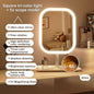 Large Square Rotating LED Makeup Mirror with Adjustable Lighting, 1~2PCS, Vanity Mirror for Girls Dormitory & Home Use - UrbanNest Co