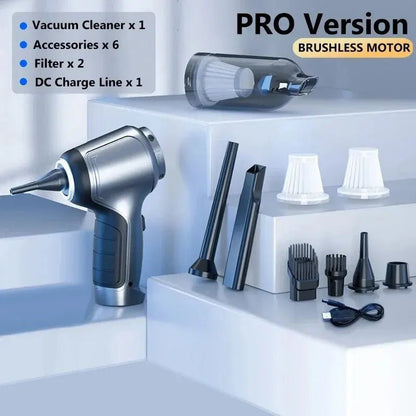 Wireless Car Vacuum Cleaner Strong Cordless Cleaner Suction Handheld Auto Vacuum Home&Car Dual Use MiniVacuum Cleaner Appliance - UrbanNest Co