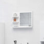 NNEVL Bathroom Mirror White 60x10.5x45 cm Chipboard - UrbanNest Co