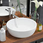 NNEVL Basin Round Ceramic White 42x12 cm - UrbanNest Co