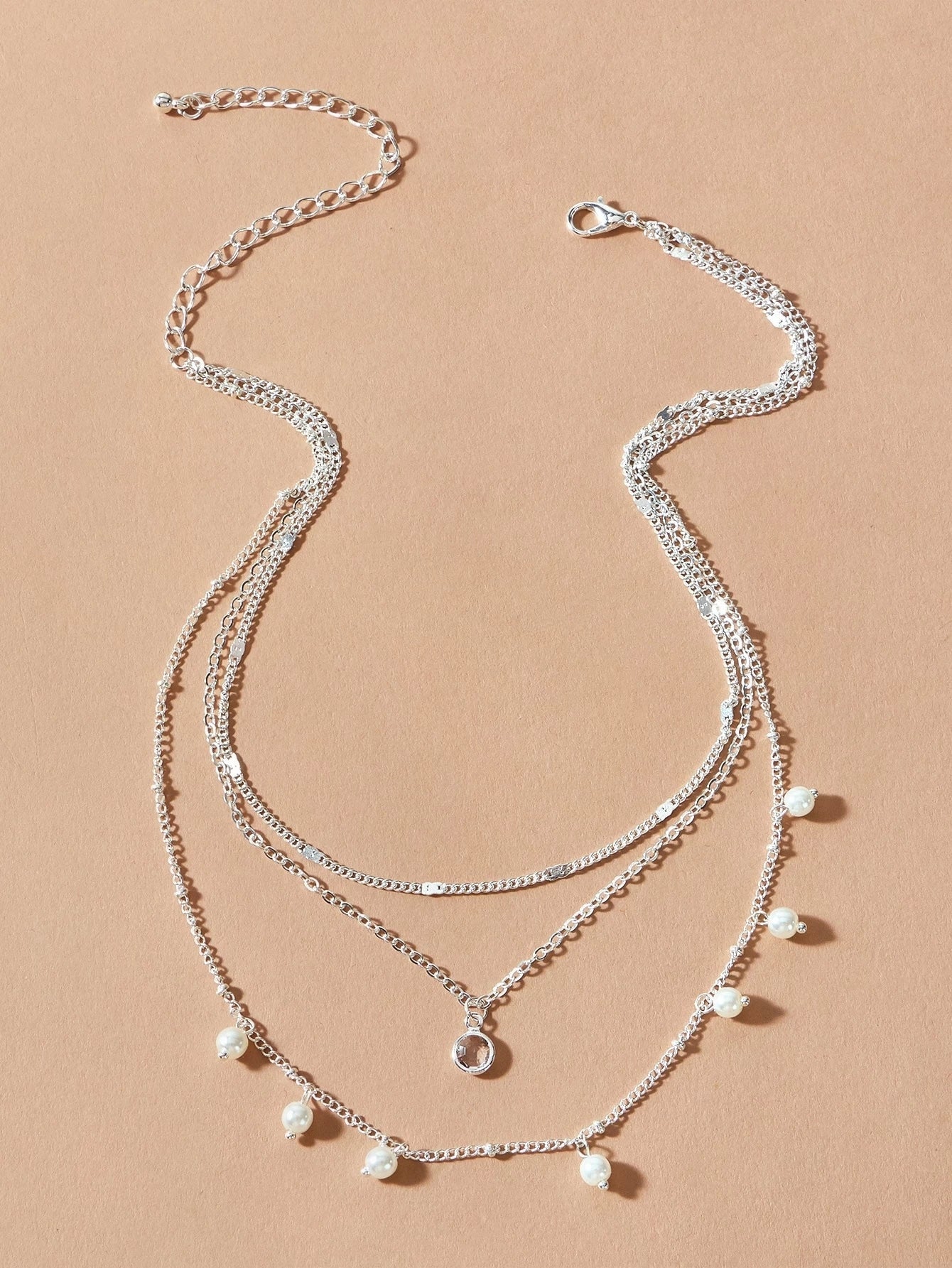 AU Local Fashion Pearl Charm Gold Multi - layer Chain Necklace New Style Jewellery - UrbanNest Co