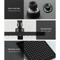 NNEDSZ 8 Rain Shower Head Taps Square Handheld High Pressure Wall Black - UrbanNest Co