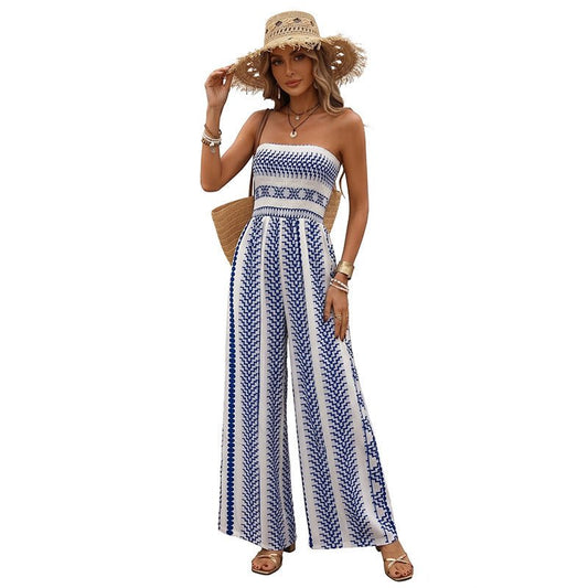 Chic High - Waisted Wide - Leg Jumpsuit - UrbanNest Co