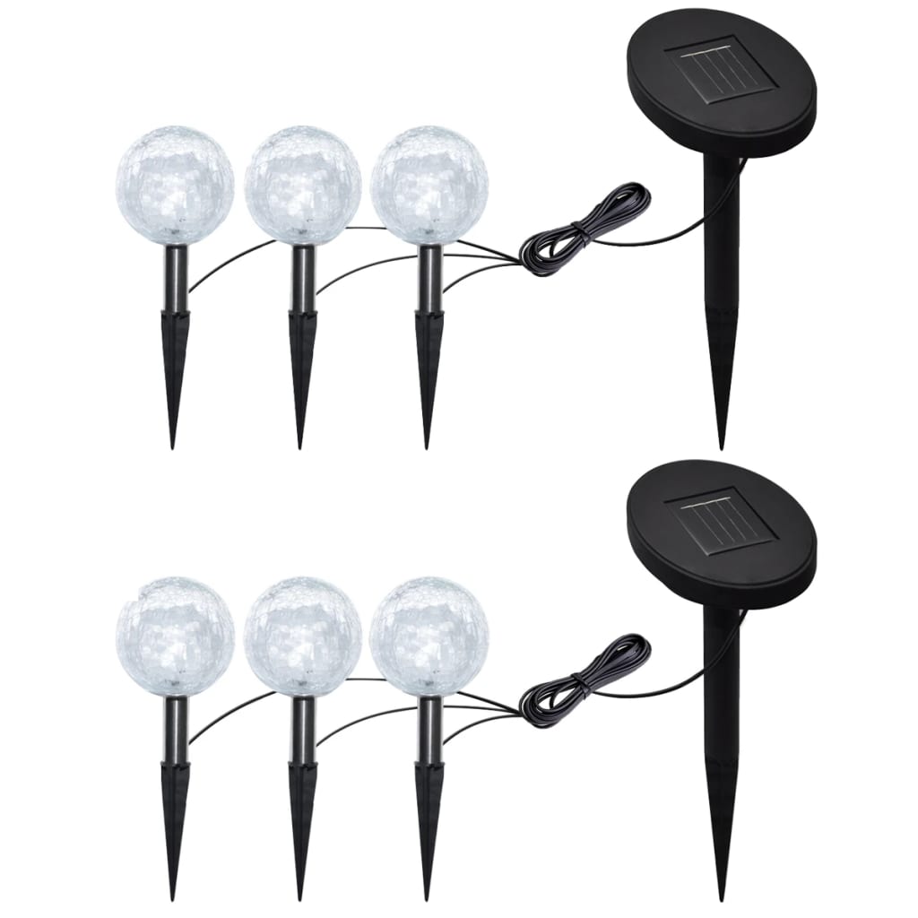 NNEVL Garden Lights 6 pcs LED with Spike Anchors & Solar Panels - UrbanNest Co