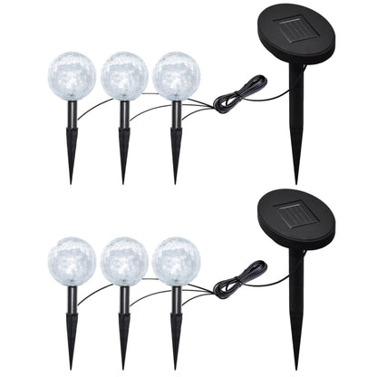 NNEVL Garden Lights 6 pcs LED with Spike Anchors & Solar Panels - UrbanNest Co