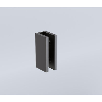 NNEDSZ 120cm Frameless Glass Bath Screen with Stainless Steel Brackets - Black - UrbanNest Co