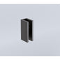 NNEDSZ 120cm Frameless Glass Bath Screen with Stainless Steel Brackets - Black - UrbanNest Co