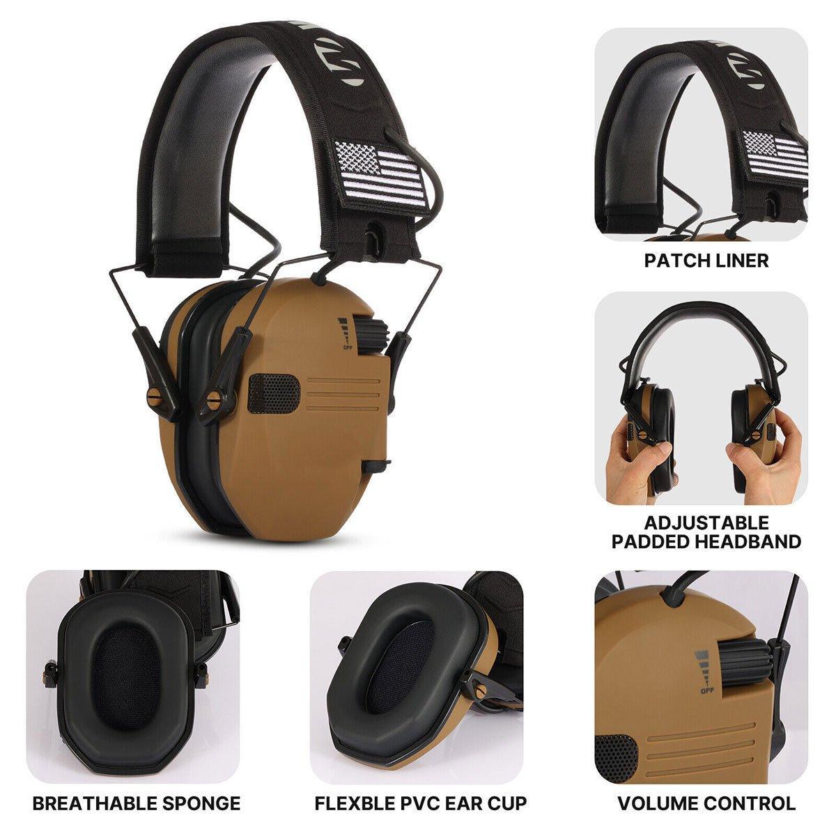 Professional Shooting Noise Cancelling Earmuffs Outdoor Soundproof Headphones - UrbanNest Co