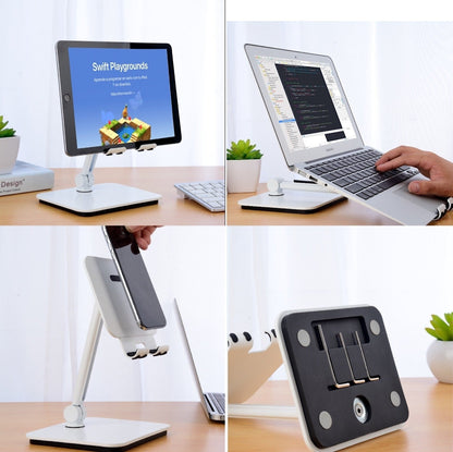 NNEDSZ Full Motion 3 in 1 Smartphone Tablet and Notebook Holder White - UrbanNest Co