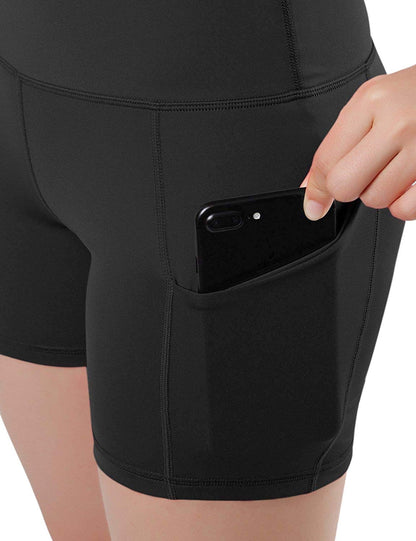 JupiterGear Jolie High - Waisted Athletic Shorts with Hip Pockets - UrbanNest Co