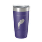 Swan Lake Map Tumbler Travel Mug Insulated Laser Engraved Coffee Cup Maine 20 oz - UrbanNest Co
