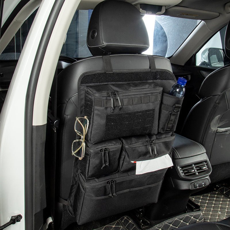 Tactical Car Seat Organizer - Universal Rear Seat Hanging Storage Bag, Multi - Purpose Travel Gear Organizer for SUV/Jeep/Van - UrbanNest Co
