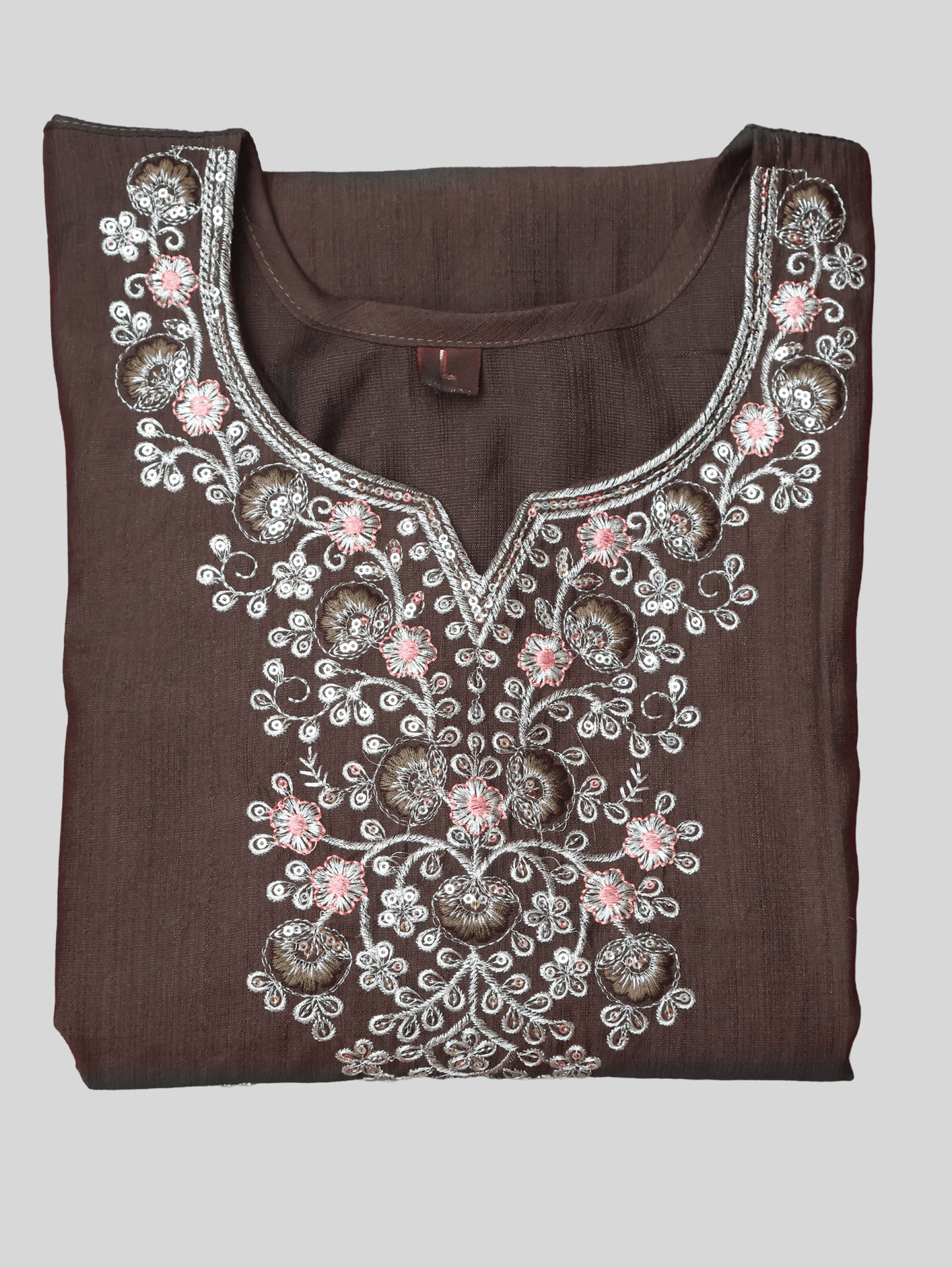 Cotton Kurti with Beautifully Embroidered Neckline - UrbanNest Co