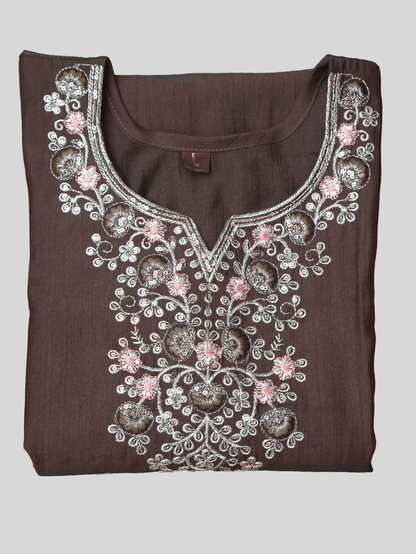 Cotton Kurti with Beautifully Embroidered Neckline - UrbanNest Co