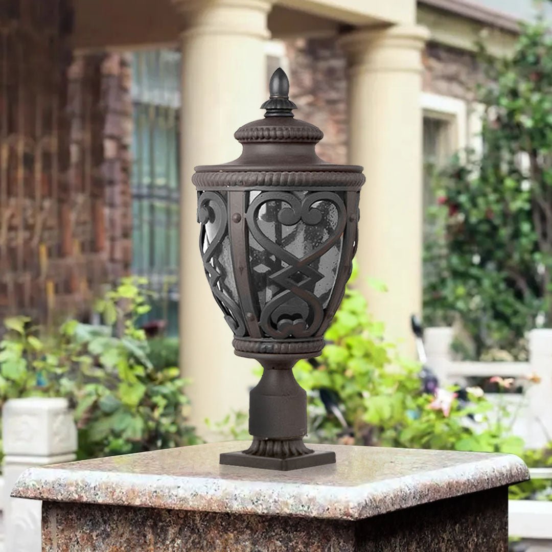 Vintage Lamp 4X 50.8cm Elegant Post Light with Aluminum and Glass Lantern Classic Outdoor Lighting - UrbanNest Co