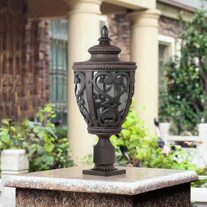Vintage Lamp 4X 50.8cm Elegant Post Light with Aluminum and Glass Lantern Classic Outdoor Lighting - UrbanNest Co