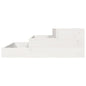 NNEVL Planter White 78x78x27 cm Solid Wood Pine - UrbanNest Co