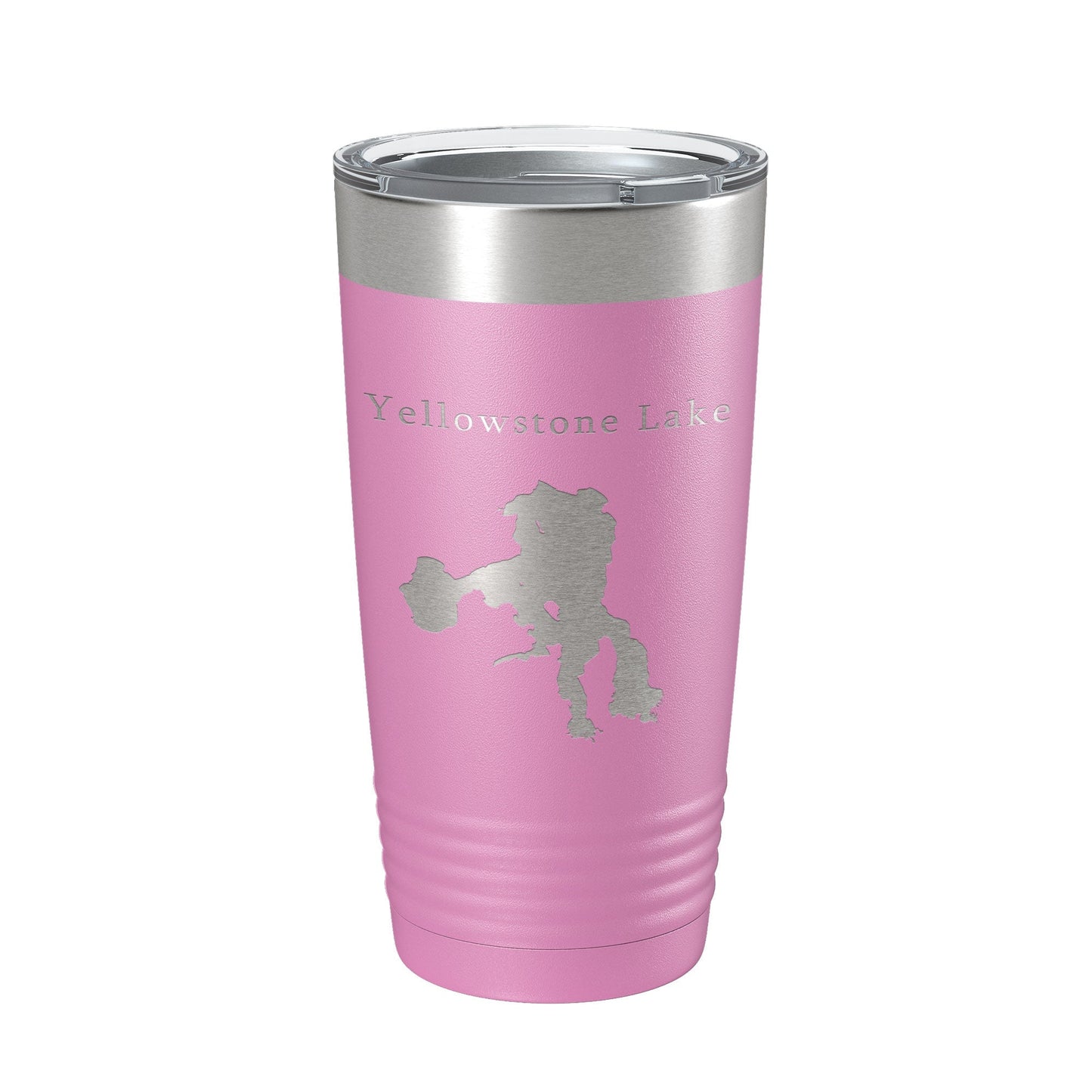 Yellowstone Lake Map Tumbler Travel Mug Insulated Laser Engraved Coffee Cup Wyoming 20 oz - UrbanNest Co