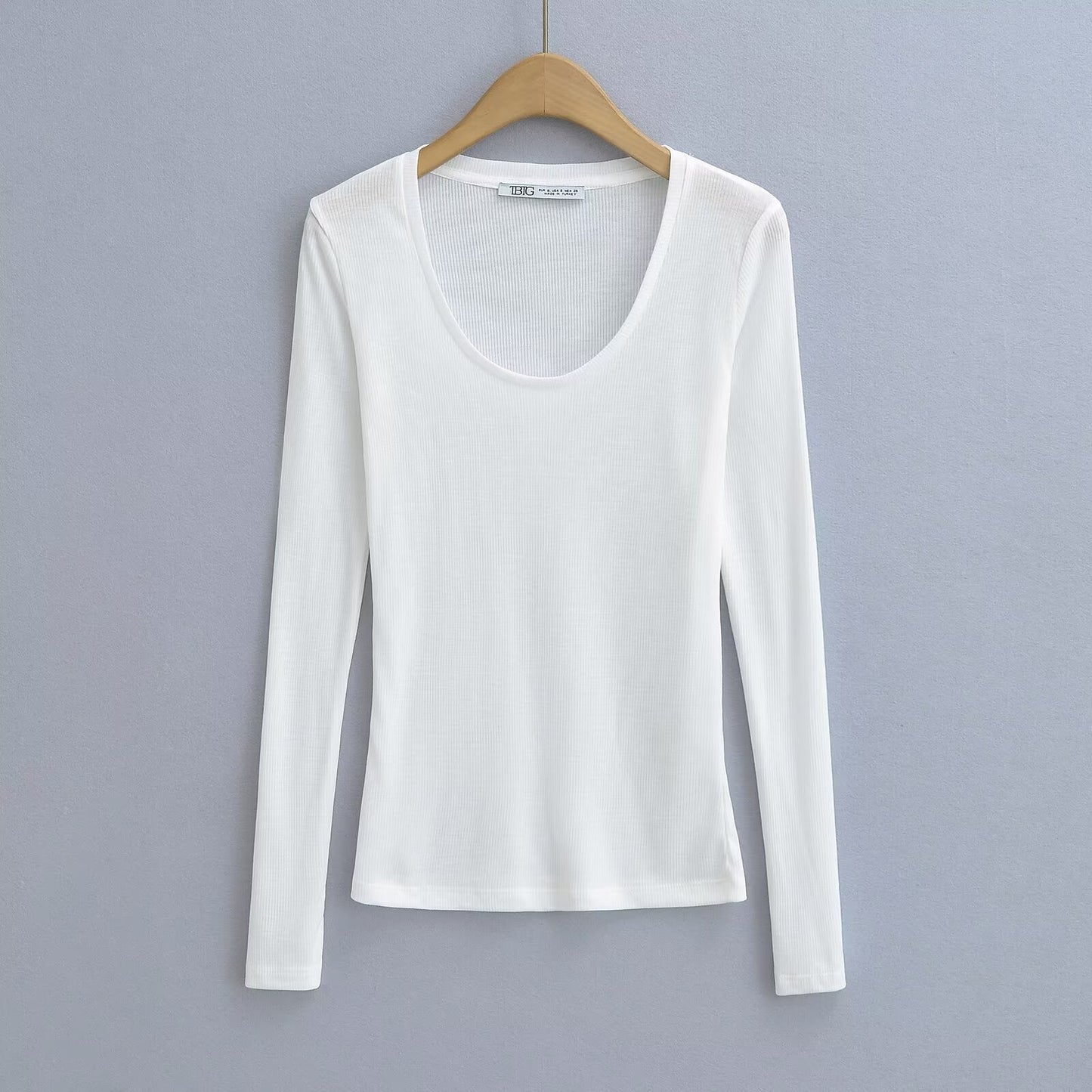 Minimally ribbed semi transparent T-shirt - UrbanNest Co