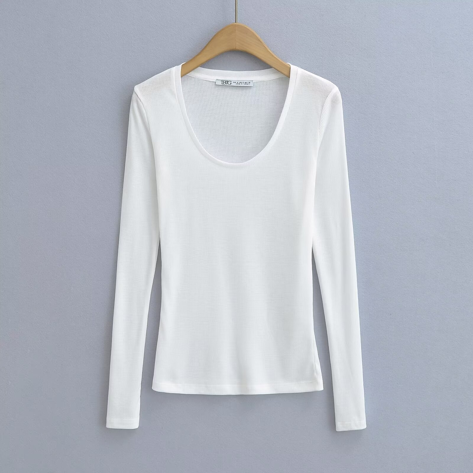 Minimally ribbed semi transparent T-shirt - UrbanNest Co