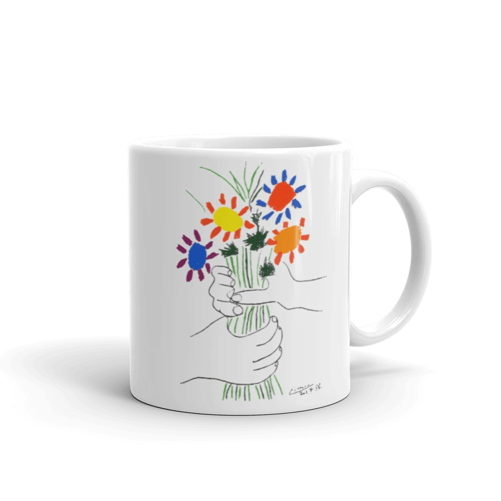 Pablo Picasso Bouquet of Peace 1958 Artwork Mug - UrbanNest Co