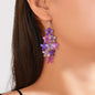 Fashion Colorful Multiple Layered Flower Dangle Chandelier Earrings Women Party Jewelry Accessories - UrbanNest Co