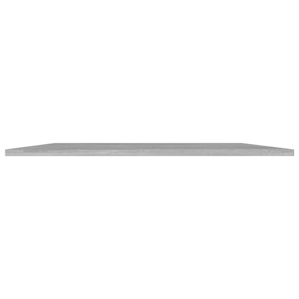 NNEVL Bookshelf Boards 8 pcs Concrete Grey 80x20x1.5 cm Chipboard - UrbanNest Co