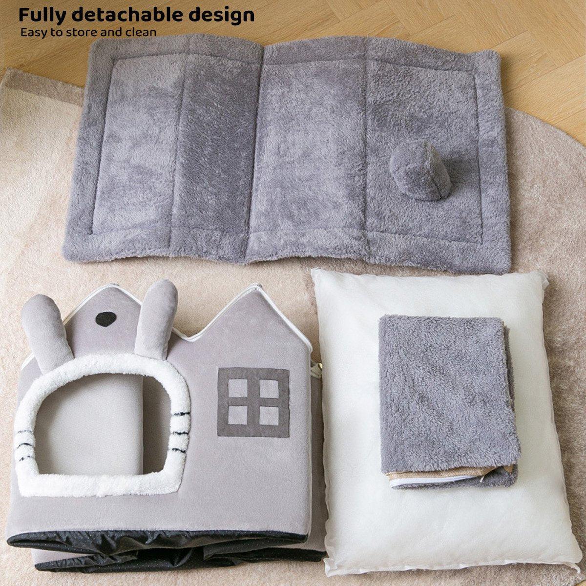 Removable Washable Pet House Four Seasons Cat Enclosed House - UrbanNest Co