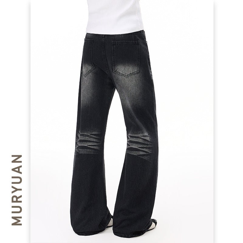 Style Wrinkle Catwhisker Flared Jeans for Men - UrbanNest Co
