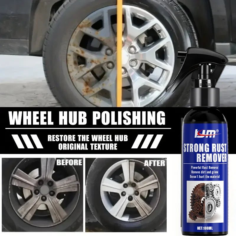Rust Remover Spray,Dissolves Tire Rust,Protects Wheel Rims&Brake Drums,Ideal for Home Metal Surfaces,Kitchen Appliances,Car Care - UrbanNest Co