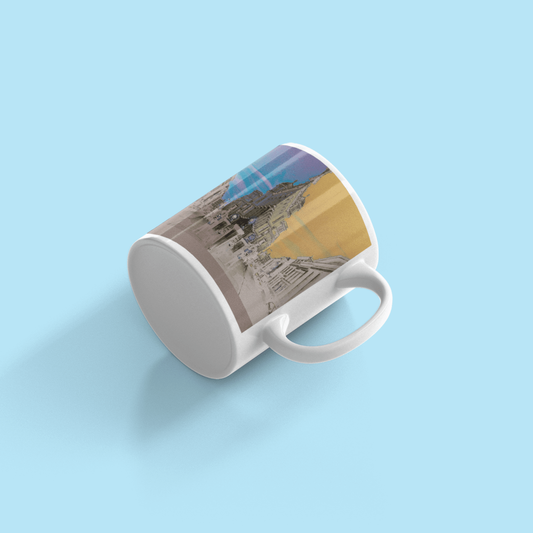 Panels of Serenity Ceramic Mug, Tea Cup with Unique Panel Design | by Victory In Wellness - UrbanNest Co