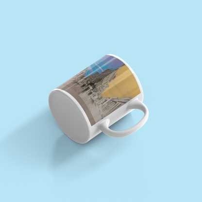 Panels of Serenity Ceramic Mug, Tea Cup with Unique Panel Design | by Victory In Wellness - UrbanNest Co