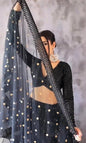 Custom Stiched Chikankari Black color mirror & Sequence work Designer - UrbanNest Co