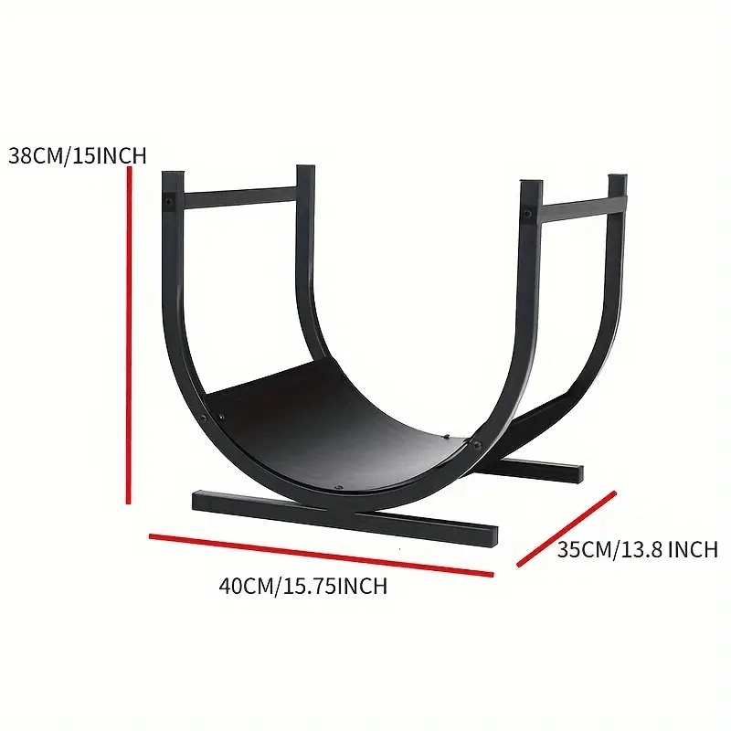 Fireplace Rack with Wood Storage - UrbanNest Co