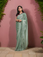 Designer Saree with Heavy Rhinestone & Glitter Work by Shreekama - UrbanNest Co
