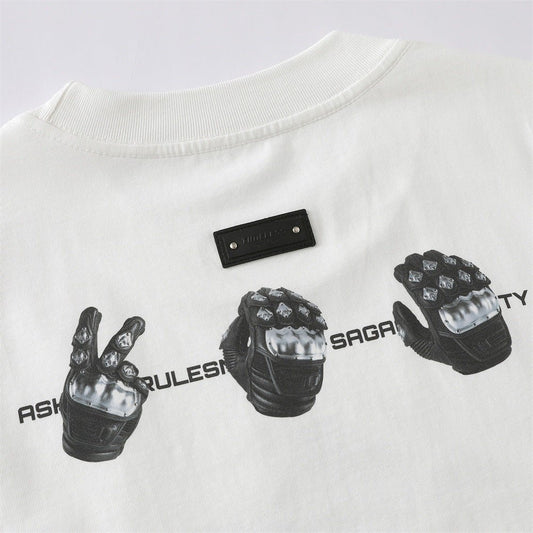 Gesture printed short sleeved t-shirt - UrbanNest Co