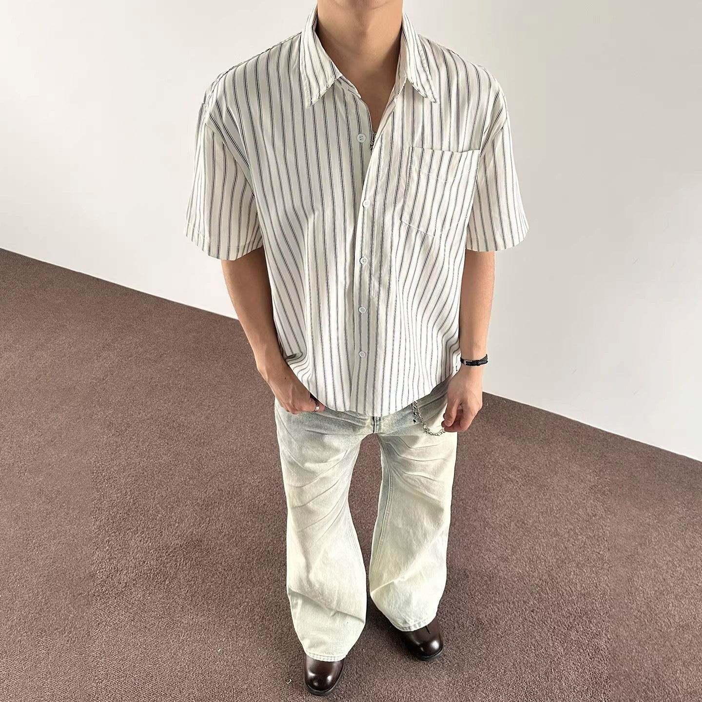 Men's Retro Loose Lazy Style Blouse Jacket - UrbanNest Co